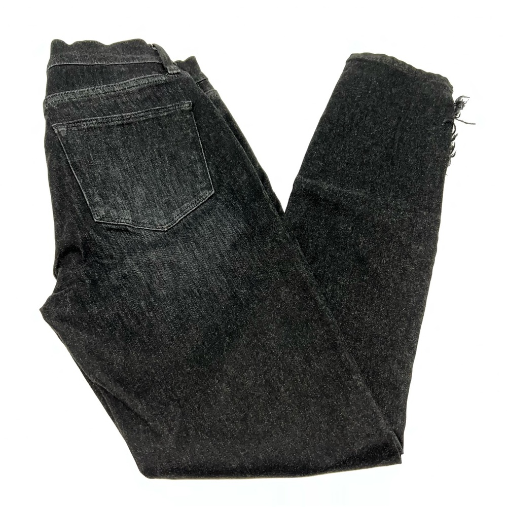 Frame Denim Black Straight Leg Jeans